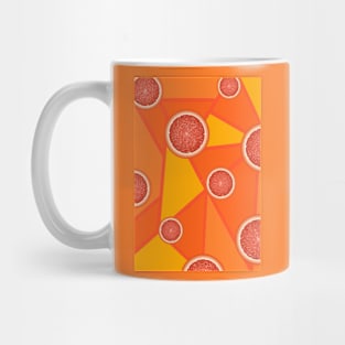 Oranges & triangle patterns Mug